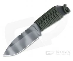 M. Strider Knives MFS Spear Point Tiger Stripe PSF27 Green Paracord