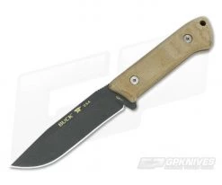 Buck 104 Compadre Camp Knife Cobalt Cerakote 5160 Canvas Micarta 104BRS1