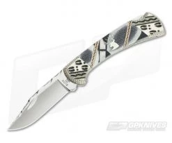 Buck 112 Ranger Garett Finney Custom "Tracks" Jet Elk Tine Legacy Limited Edition 0112BKSLE