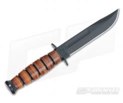 Kabar USMC Short Knife Leather Handle 1250 -Camping Knives best sale 02 1250 3