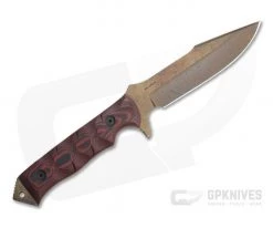 Dawson Knives Mojave 6 Bowie Arizona Copper 3V Red/Black G10 Fixed Blade -Camping Knives best sale 04351 3
