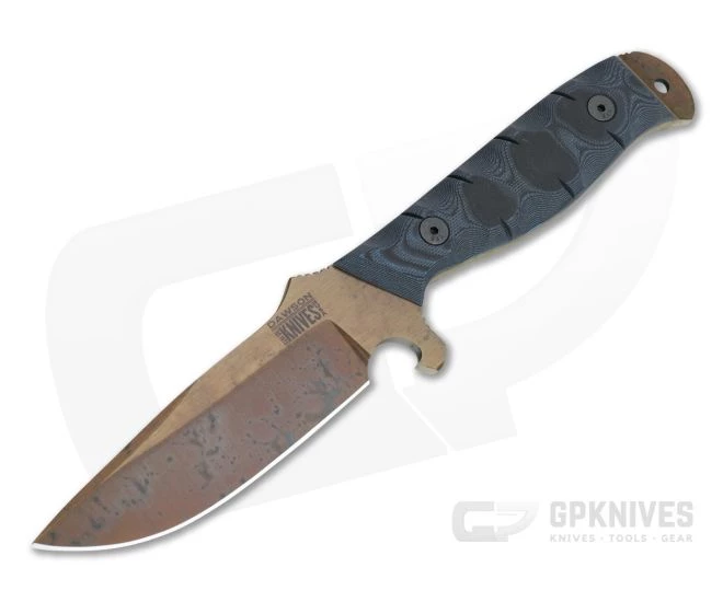 Dawson Knives Pathfinder Arizona Copper 3V Blue/Black G10 Fixed Blade 1 Dawson Knives Pathfinder Arizona Copper 3V Blue/Black G10 Fixed Blade