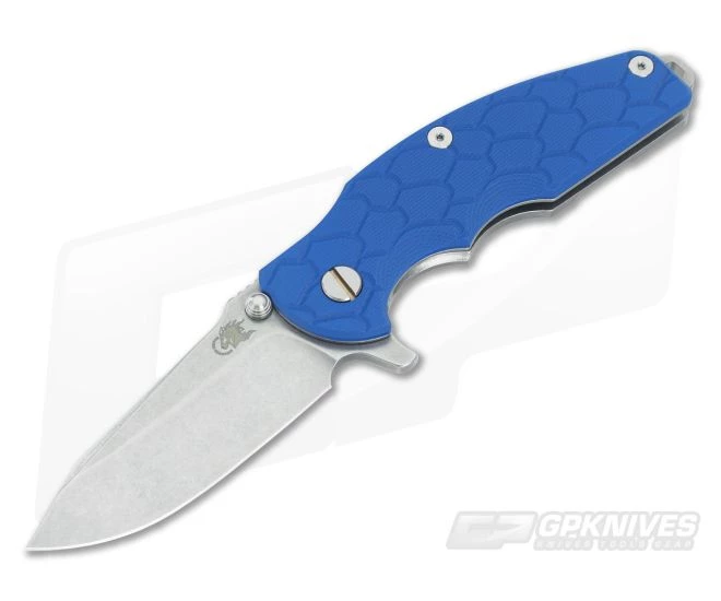Hinderer Knives Jurassic 3.25" Blue G10 SpearPoint Stonewash 1 Hinderer Knives Jurassic 3.25" Blue G10 SpearPoint Stonewash