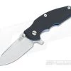 Hinderer Knives Jurassic 3.25" Black G10 SpearPoint Blue Ano