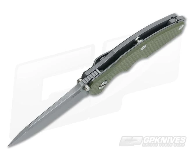 Hinderer Knives Jurassic 3.25" OD Green G10 SpearPoint WF 3 Hinderer Knives Jurassic 3.25" OD Green G10 SpearPoint WF - Image 3