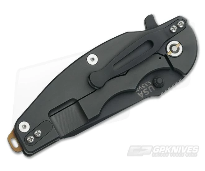 Hinderer Knives Jurassic Black DLC 3.25" OD Green XM G10 SpearPoint 2 Hinderer Knives Jurassic Black DLC 3.25" OD Green XM G10 SpearPoint - Image 2