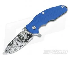 Hinderer Knives Digi Camo Jurassic S35VN Spear Point Blue XM G10 #074