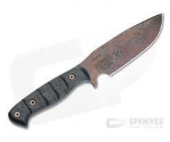 Dawson Knives Big Bear Arizona Copper 3V Two-Tone Carbon Fiber Fixed Blade -Camping Knives best sale 04924 3