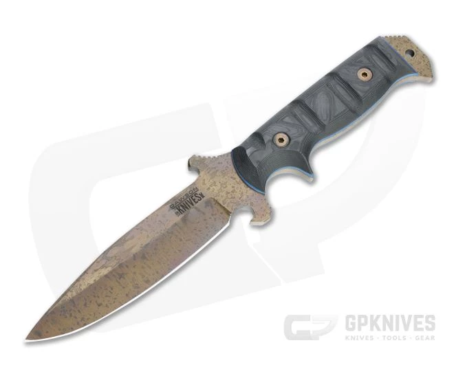 Dawson Knives Chief Arizona Copper 3V Two-Tone Carbon Fiber Fixed Blade 1 Dawson Knives Chief Arizona Copper 3V Two-Tone Carbon Fiber Fixed Blade