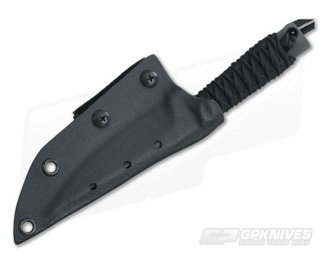 M. Strider Knives WP Hand Ground Clip Point Black ATS-34 Paracord Wrap 052 2 M. Strider Knives WP Hand Ground Clip Point Black ATS-34 Paracord Wrap 052 - Image 2