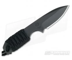 M. Strider Knives WP Hand Ground Spear Point Black ATS-34 Paracord Wrap 055 -Camping Knives best sale 055 3 1 2