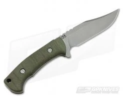 Hinderer Ranch Bowie Stonewashed CPM-3V Green Micarta Fixed Blade 0649 5 Hinderer Ranch Bowie Stonewashed CPM-3V Green Micarta Fixed Blade 0649 -Camping Knives best sale 0649 3