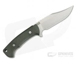 Hinderer Ranch Bowie Stonewashed CPM-3V Green Micarta Fixed Blade -Camping Knives best sale 0708 3
