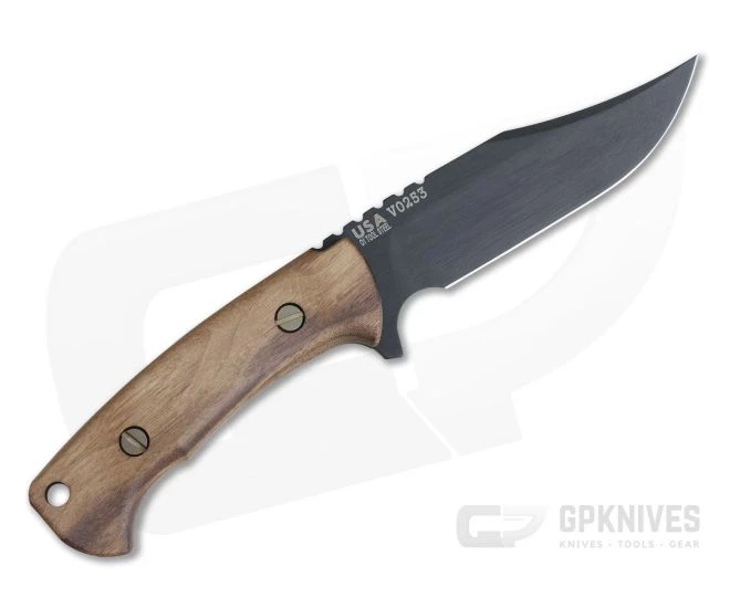 Hinderer Ranch Bowie Vintage Series Walnut Parkarized O1 Fixed Blade 0715 3 Hinderer Ranch Bowie Vintage Series Walnut Parkarized O1 Fixed Blade 0715 - Image 3