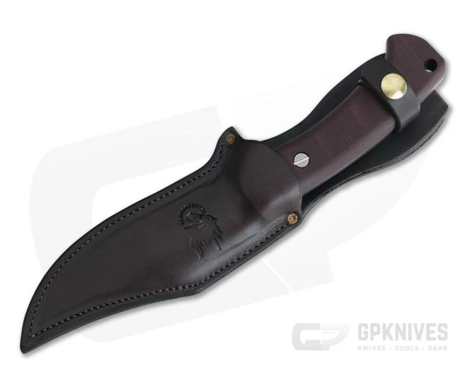 Hinderer Ranch Bowie Battle Black CPM-3V Burgundy Micarta Fixed Blade 2 Hinderer Ranch Bowie Battle Black CPM-3V Burgundy Micarta Fixed Blade - Image 2