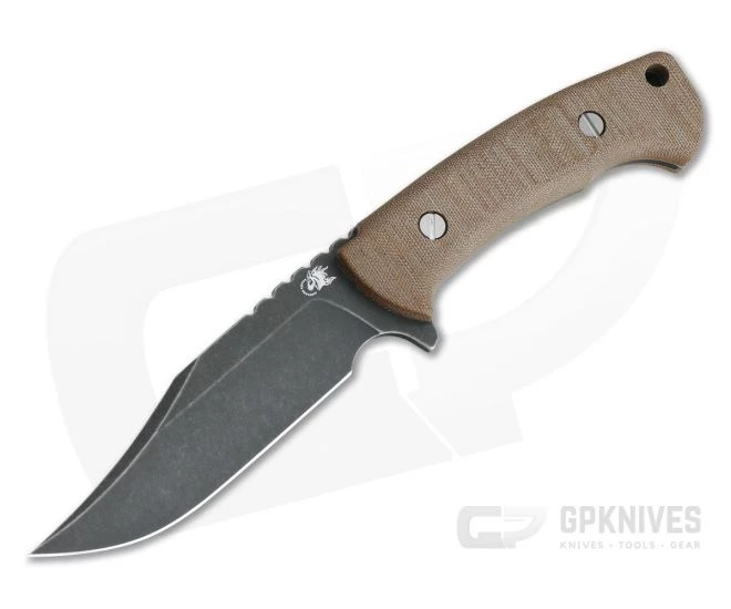 Hinderer Ranch Bowie Battle Black CPM-3V Natural Micarta Fixed Blade 1 Hinderer Ranch Bowie Battle Black CPM-3V Natural Micarta Fixed Blade