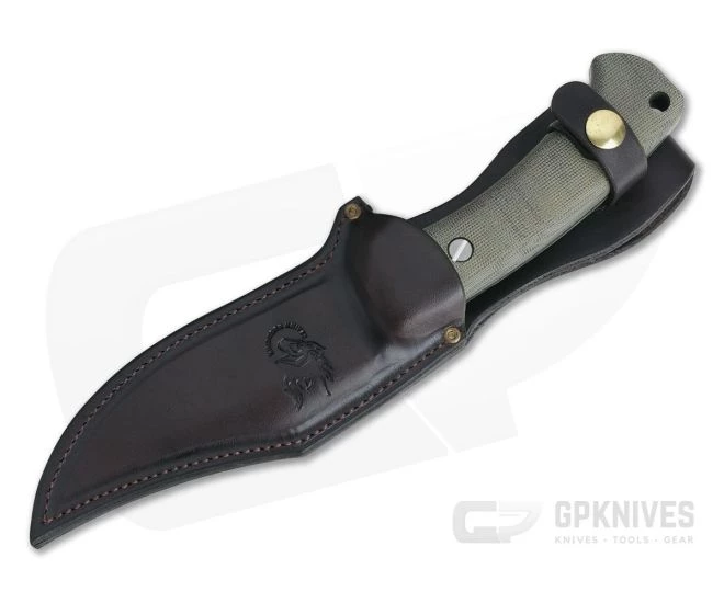 Hinderer Ranch Bowie Battle Black CPM-3V Green Micarta Fixed Blade 2 Hinderer Ranch Bowie Battle Black CPM-3V Green Micarta Fixed Blade - Image 2