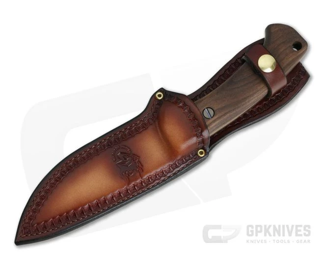 Hinderer Ranch Harpoon Spanto Vintage Series Walnut Parkarized O1 Fixed Blade 0817 2 Hinderer Ranch Harpoon Spanto Vintage Series Walnut Parkarized O1 Fixed Blade 0817 - Image 2