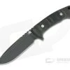 Hinderer Ranch Reserve Drop Point Battle Black CPM-3V Burlap Black Micarta Fixed Blade 0887