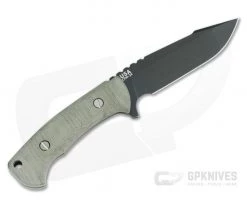 Hinderer Ranch Reserve Harpoon Spanto Battle Black CPM-3V Green Micarta Fixed Blade 0888 -Camping Knives best sale 0888 3