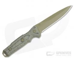 Buck GCK Spear Point Coyote Tan Cerakote 5160 Micarta Combat and Survival Fixed Blade 0891BRS1 -Camping Knives best sale 0891brs1 3
