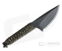 M. Strider Knives WP Hand Ground Wide Spear Point Black PSF27 Camo Paracord -Camping Knives best sale 091 3 1