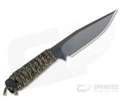 M. Strider Knives WP Hand Ground Clip Point Black PSF27 Camo Paracord -Camping Knives best sale 094 3