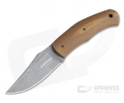 Boker Solingen Durand Boxer Fixed Natural Micarta N690 Fixed Blade 120503