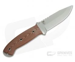 Boker Solingen T3 Blasted N690 Brown Linen Micarta Outdoor Fixed Blade 120665 -Camping Knives best sale 120665 3