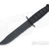 Kabar USMC Fighting Utility Knife Black Serrated Composite Sheath 1214
