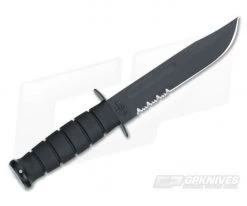 Kabar USMC Fighting Utility Knife Black Serrated Composite Sheath 1214 -Camping Knives best sale 1214 3