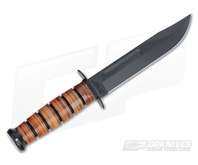 Kabar USMC Utility Knife Leather Handle 1217 3 Kabar USMC Utility Knife Leather Handle 1217 - Image 3