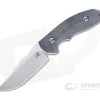 Hinderer Emmett Bowie Stonewashed 20CV Black Micarta Fixed Blade 1277