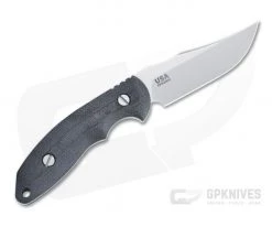 Hinderer Emmett Bowie Stonewashed 20CV Black Micarta Fixed Blade 1277 -Camping Knives best sale 1277 3