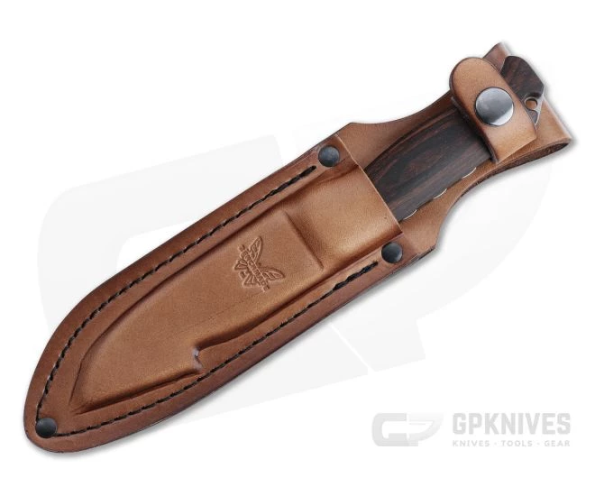 Benchmade Hunt Saddle Mountain Skinner with Gut Hook Stonewashed S30V Stabilized Wood Fixed Blade Knife 15004 2 Benchmade Hunt Saddle Mountain Skinner with Gut Hook Stonewashed S30V Stabilized Wood Fixed Blade Knife 15004 - Image 2