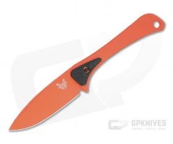 Benchmade Hunt Altitude Orange S90V Carbon Fiber Caper Neck Knife 15200ORG