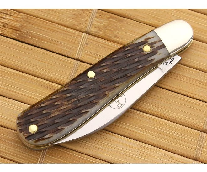 Tidioute #18 Coyote Wharncliffe Coyote Brown Bone 2 Tidioute #18 Coyote Wharncliffe Coyote Brown Bone - Image 2