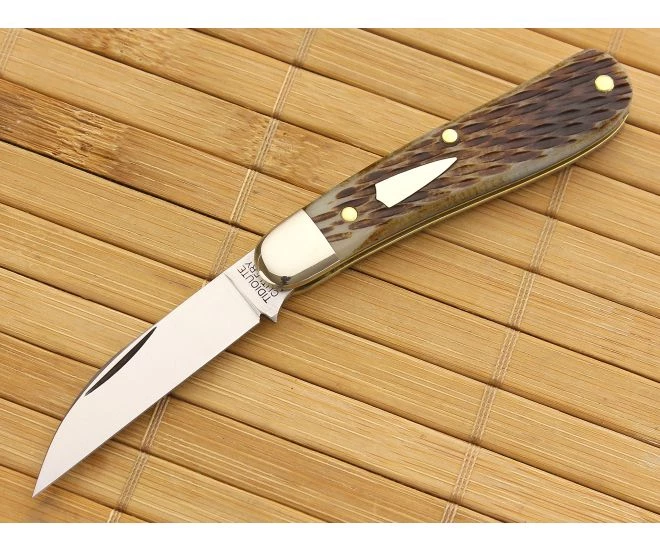 Tidioute #18 Coyote Wharncliffe Coyote Brown Bone 1 Tidioute #18 Coyote Wharncliffe Coyote Brown Bone