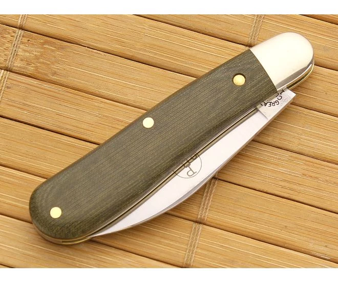 Tidioute #18 Coyote Wharncliffe OD Green Micarta 2 Tidioute #18 Coyote Wharncliffe OD Green Micarta - Image 2