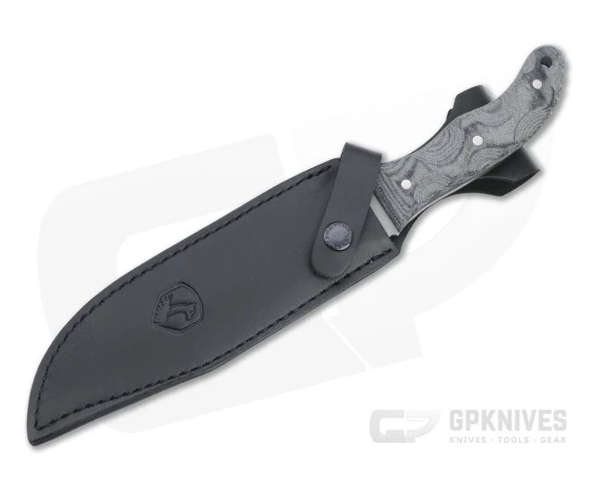 Condor Tool & Knife Belgian Bowie 1075 Black Canvas Micarta Fixed Blade Knife CTK1825-7.5HC 2 Condor Tool & Knife Belgian Bowie 1075 Black Canvas Micarta Fixed Blade Knife CTK1825-7.5HC - Image 2