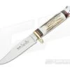 Linder Knives Medium Traveller Bowie Stag Handle 190110