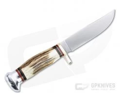 Linder Knives Traveller II Bowie Stag Handle Fixed Blade 190111 5 Linder Knives Traveller II Bowie Stag Handle Fixed Blade 190111 -Camping Knives best sale 190111 3