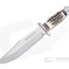 Linder Knives Solingen Original Bowie Stag Handle Fixed Blade 196020