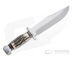 Linder Knives Solingen Original Bowie Stag Handle Fixed Blade 196020 -Camping Knives best sale 196020 3
