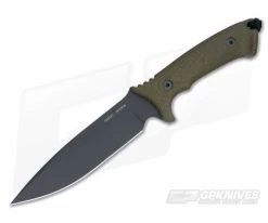 Spartan Harsey Difensa Black S45VN Green Micarta Kydex Sheath Fixed Blade 19BKGRKYBK