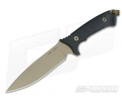 Spartan Harsey Difensa FDE S45VN Black Micarta Nylon Sheath Fixed Blade 19DEBKNLBK