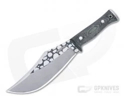 Condor Tool & Knife Gryphus Bowie 1075 Black Canvas Micarta Fixed Blade Knife CTK2015-6.75HC