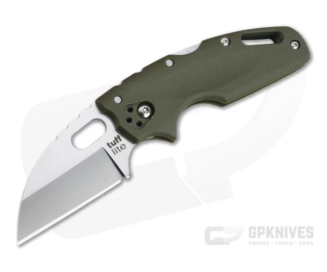 Cold Steel Tuff Lite OD Green Plain Edge Wharncliffe Back Lock Folder 20LTG 1 Cold Steel Tuff Lite OD Green Plain Edge Wharncliffe Back Lock Folder 20LTG