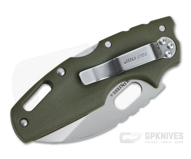 Cold Steel Tuff Lite OD Green Plain Edge Wharncliffe Back Lock Folder 20LTG 2 Cold Steel Tuff Lite OD Green Plain Edge Wharncliffe Back Lock Folder 20LTG - Image 2