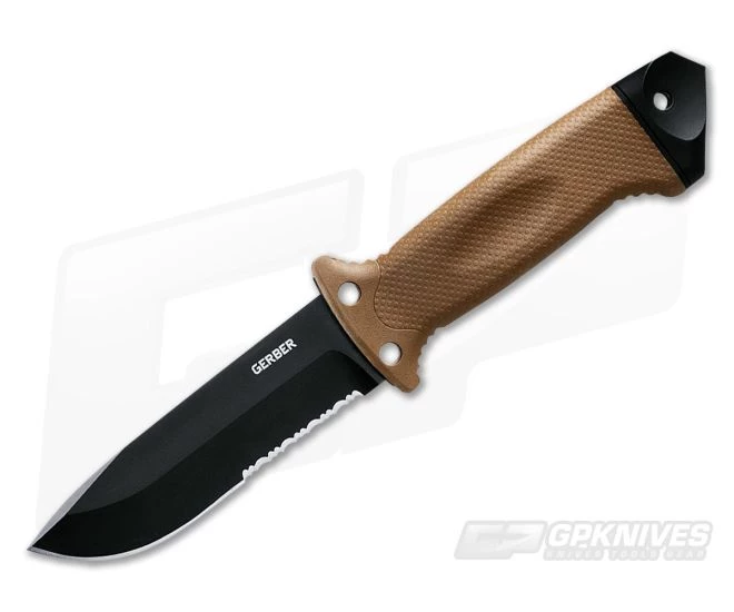 Gerber LMF II Infantry Coyote Brown Fixed Blade Knife 22-41463N 1 Gerber LMF II Infantry Coyote Brown Fixed Blade Knife 22-41463N